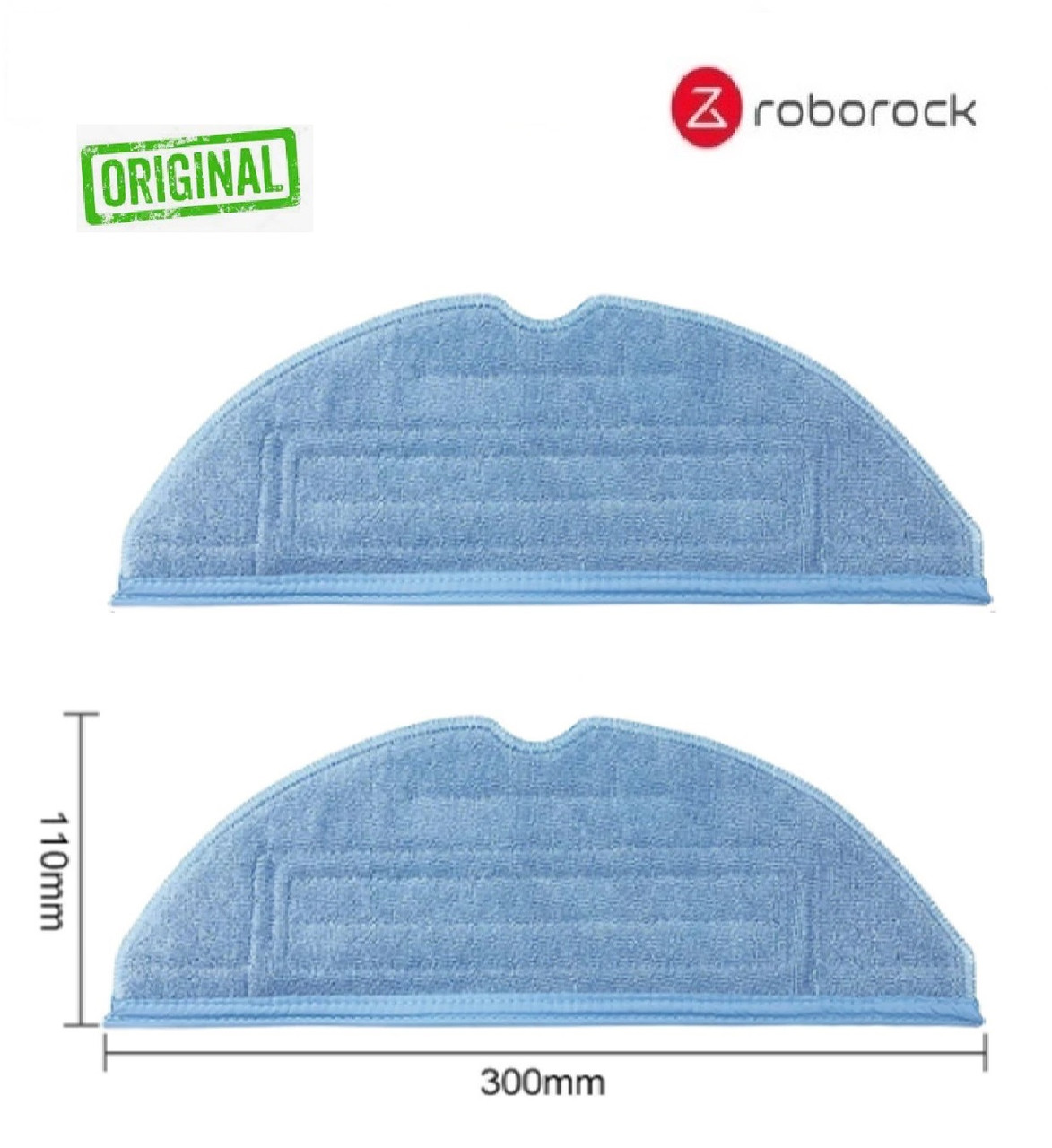 Ганчірки (Оригінал) для робот-пилососа RoboRock S7 ( S702-00 S752-00 S752-02 ) S7 MaxV Ultra / Max Ultrа ( S7MU52-00 ) S8 S8+ 2 шт