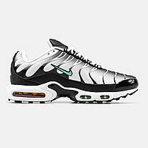 Чоловічі Кросівки Nike Air Max TN Plus White Black Mint / Найк Аїр Макс ТН Плюс Білі з Чорним та Ментоловим, фото 3