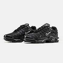 Чоловічі Кросівки Nike Air Max TN Plus Black White / Найк Аїр Макс ТН Плюс Чорні з Білим, фото 4