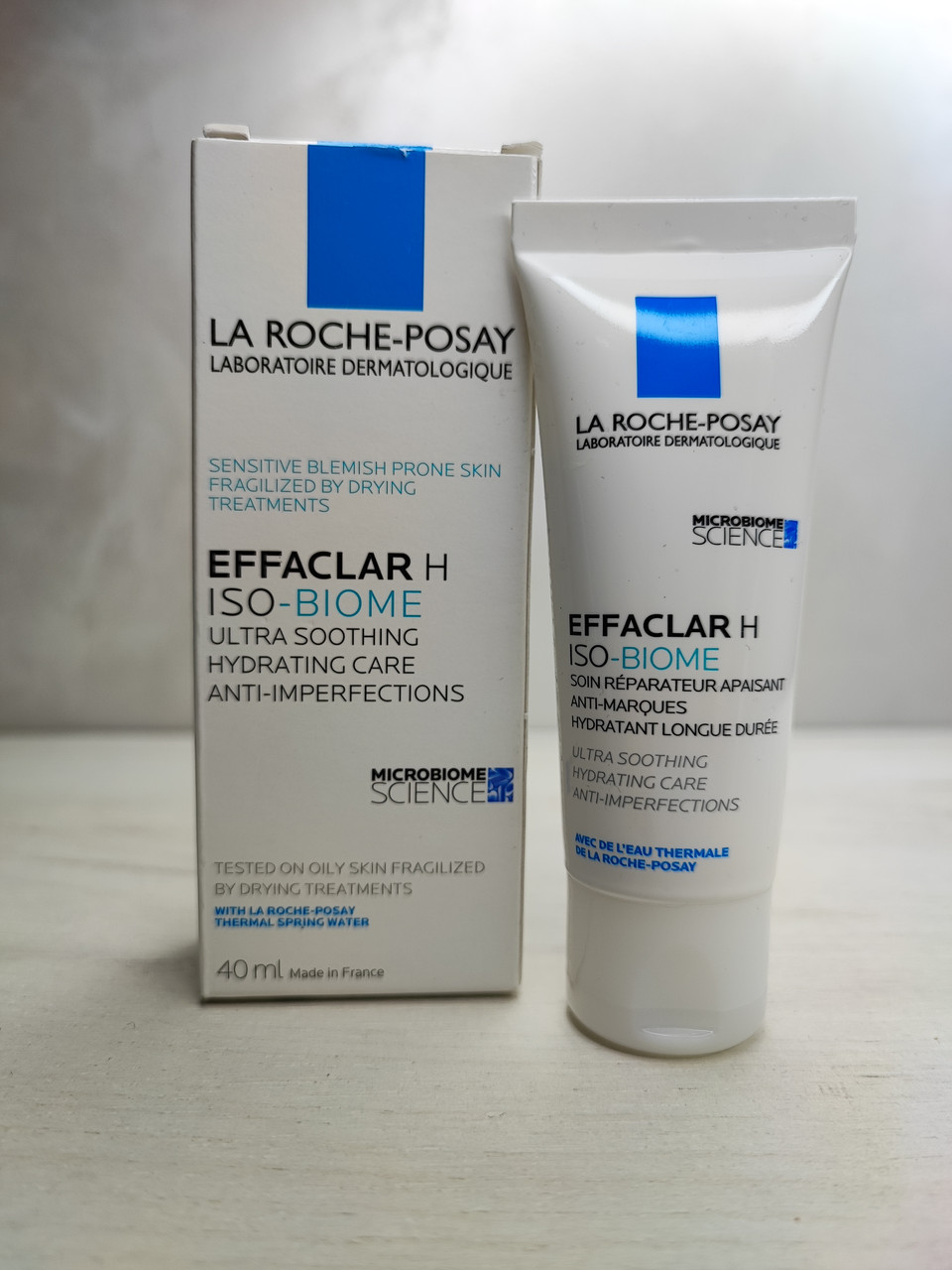 La Roche-Posay Effaclar H Iso-Biome інтенсивно зволожуючий для зневодненої проблемної шкіри схильної до акне