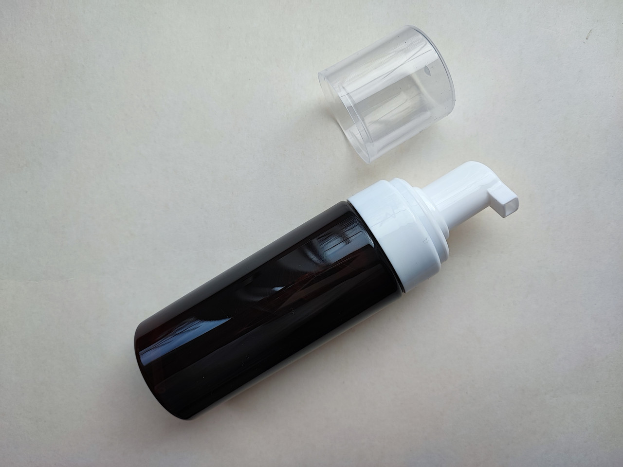 150 мл Коричневий з піноутворювачем дозатором 42/410 пластиковий, ПЕТ флакон пластмасовий в комплекті