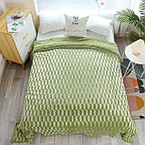 Хутряне двостороннє покривало "НОРКА"/Покривало на велике ліжко 220х240, фото 2