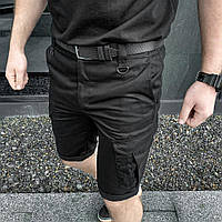 Шорты мужские военные тактические оригинальные шорти POBEDOV TACTICAL черного цвета