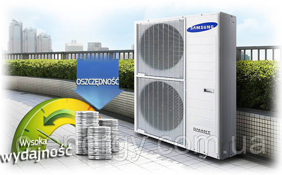 Тепловий насос 16 кВт Samsung DVM ECO, зовнішній блок AM060NXMDER/EU - фото 1 - id-p1800630462