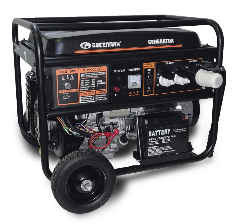 Бензиновий генератор GREENMAX MB9000EB 7,0/7,5 кВт