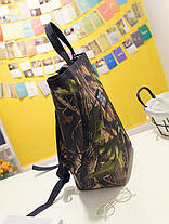Велика сумка рюкзак трансформер з принтом природи, фото 3