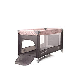 Дитячий манеж 4Baby Royal 4RO3 сіро-рожевий, Toyman