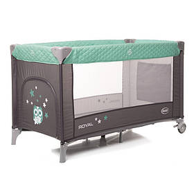 Дитячий манеж 4Baby Royal 4RO2 зелений, Toyman