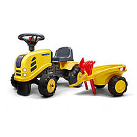 Детский трактор-каталка FALK 286C Komatsu с прицепом, World-of-Toys