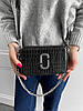 Сумочка Marc Jacobs The Croc Embossed Black люкс/екошкіра сумка чорна Крос Боді на 2 відділення з ланцюжком, фото 9