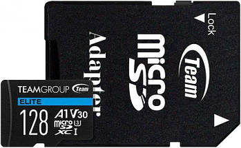 Карта пам'яті 128 Гб Team microSDXC UHS-I/U3 Class 10, micro sd на телефон, флеш карта мікро сд для телефону, фото 3