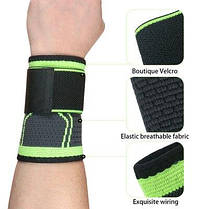 Еластичний бинт бандаж на зап'ястя, Спортивний фіксатор, Еластичний бандаж на руку, фото 3