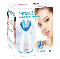 Відпарювач для обличчя Phyopus Facial Ionic Steamer CL-5358, Парова сауна для обличчя, Інгалятор-сауна, фото 4