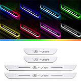 Поріг світлодіодний на двері авто (4 накладки): BMW, MERCEDES, FORD, AUDI, HYUNDAI, TOYOTA, фото 9