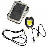 Акумуляторний LED ліхтарик W5154 із запальничкою, Світлодіодний ліхтарик, Ручний ліхтарик - брелок, фото 5