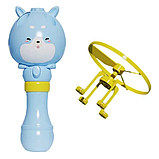 Літаючий генератор мильних бульбашок на запуску Bubble Toy, Апарат для пускання мильних бульбашок, фото 3