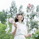 Літаючий генератор мильних бульбашок на запуску Bubble Toy, Апарат для пускання мильних бульбашок, фото 7