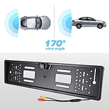 Рамка для номера з камерою CAR CAM JX 9488A, Камера заднього виду в рамці номера, фото 3