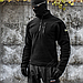 Толстовка тактична 1/4 Zip "TRAVEL DEFENCE" BLACK (Мікрофліс), фото 8