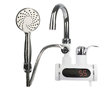 Водонагрівач із душем Instant electric heating Faucet FT001 із нижнім підключенням (3000Вт) | Водонагрівач