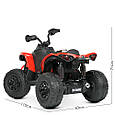 Дитячий квадроцикл Maverick Can-Am 4WD (червоний колір) з пультом керування 2,4G, фото 7
