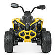 Дитячий квадроцикл Maverick Can-Am 4WD (жовтий колір) з пультом керування 2,4G, фото 9