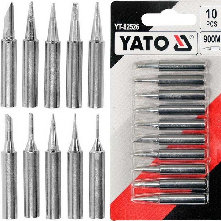 Набір 10 шт Жала тип 900М Для Паяльника YATO (YT-82526)