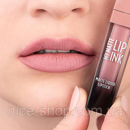 Рідка матова помада Golden Rose My Matte Lip Ink No 01, фото 6