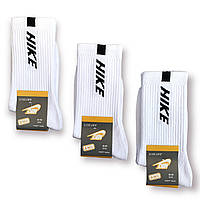 Носки женские демисезонные хлопок Nike, размер 36-39, высокие, белые, 05195