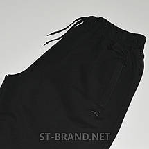 58,60,62,64,66. Зручні та практичні чоловічі спортивні штани великих розмірів (Батал) - чорні, фото 2