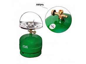 Газовий балон  5л з латунними тарілками
