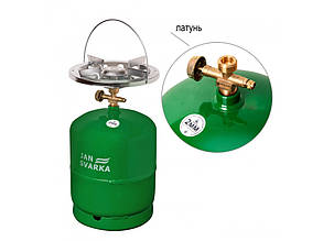 Газовий балон  8л з латунними тарілками