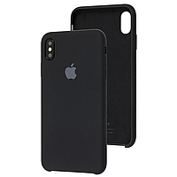 Противоударный чехол для Apple iPhone XS Max silicone case black MRWE2 оригинальное качество