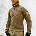 Толстовка тактична 1/4 Zip "TRAVEL DEFENCE" COYOTE (Мікрофліс), фото 8