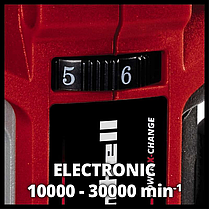 Потужний фрезер акумуляторний безщітковий окантовочний Einhell TP-ET 18 Li BL - Solo : з АКБ 18 V 2.5 Ah + ЗП, об.х.х 30000 об/хв, фото 5