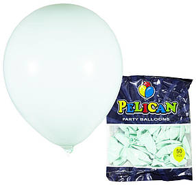 Кульки Pelican 10' (26 см), макарун бірюзовий світлий, 50 шт/уп KNZ