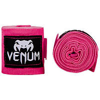 Бинты Venum Kontact Boxing Handwraps Neo Pink 4,5 м