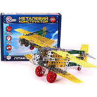 Конструктор металлический Самолет-биплан Технокомп 4791