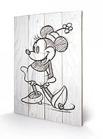 Постер дерев&apos;яний "Minnie Mouse" 40 х 59 см