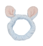Повязка Котик для волосся з вушками блакитна, фото 2