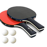 Набір для настільного тенісу (2 ракетки, 4 кульки, блістер для зберігання) Newt MK Racket Set NE-MK-95