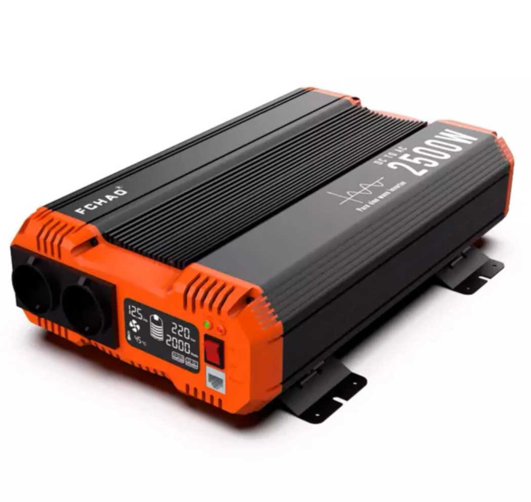 Інвертор 24V-220 синусоїдальний FCHAO KSC-2500W (Чиста синусоїда, 5000Вт)