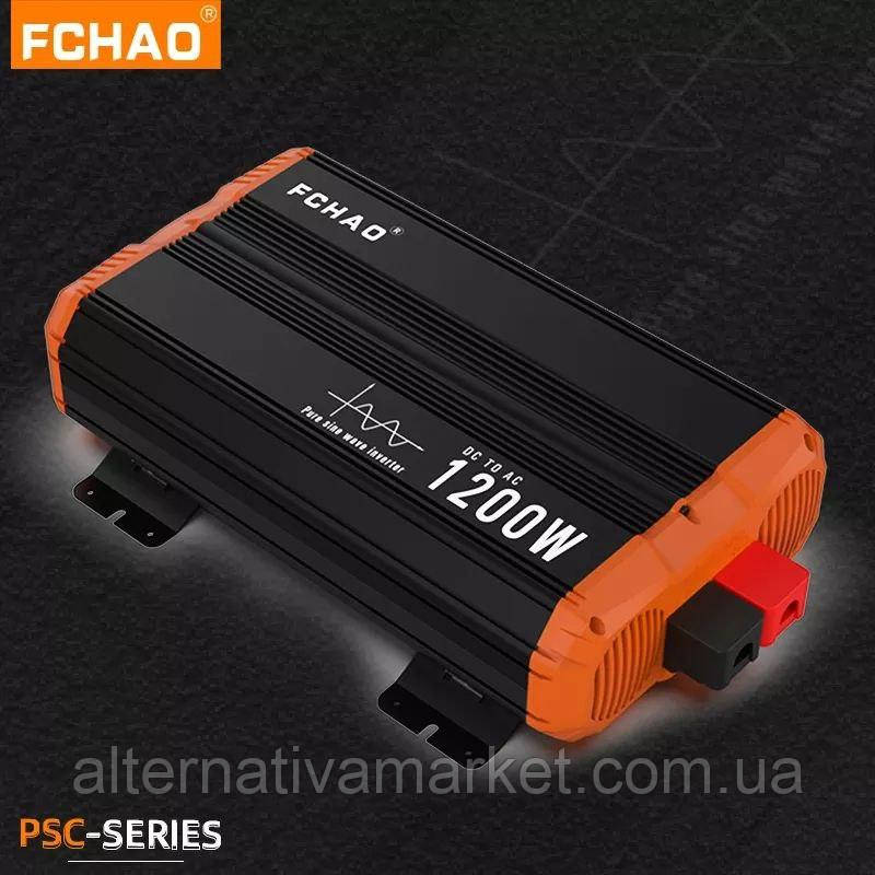 Інвертор 12V-220 синусоїдальний FCHAO KSC-1200W (Чиста синусоїда, 2400Вт), фото 1