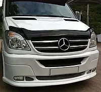 Дефлектор капота (мухобойка) 2006-2013 (EuroCap) для авто. Mercedes Sprinter