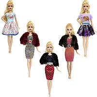 Одежда кукольная для Барби 5 комплектов (как на фото) для шарнирных кукол 30 см 4