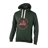 Мужское Худи JEEP HOODED SWEATSHIRT The spirit of Adventure Хаки M (O102567-E848 M)