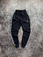 Мужские спортивные штаны Adidas весенние осенние черные топ качество