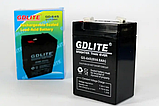 GDLITE 6V 4A АКБ Акумулятор 6 вольтів 4 Ампери BATTERY 6V 4A для ліхтарика та дитячого електромобіля, фото 2