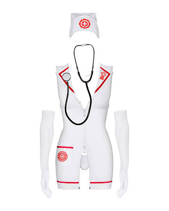 Obsessive Emergency dress S/M + stethoscope, фото 3