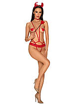 Obsessive Evilia teddy red S/M, фото 6
